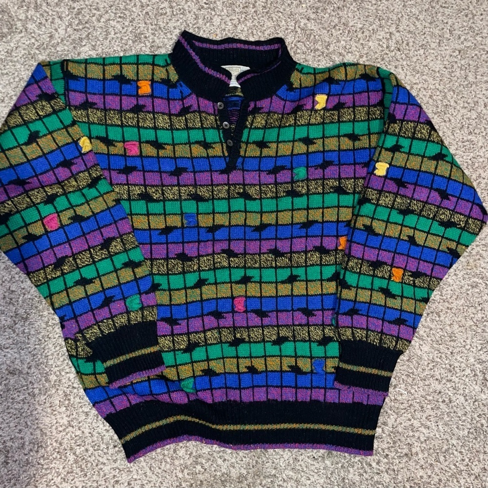 VIntage Christopher Fischer Wool Sweater Size L